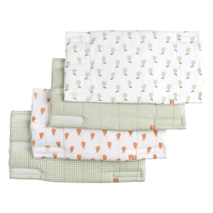 Protections de barreaux de lit coton Vert tilleul 1