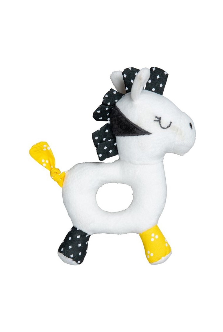 Hochet en velours blanc 1
