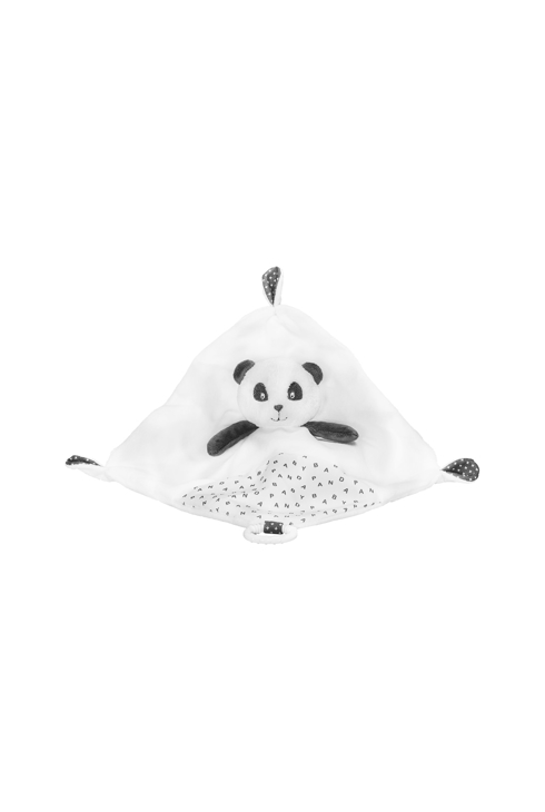 Doudou mouchoir en velours blanc