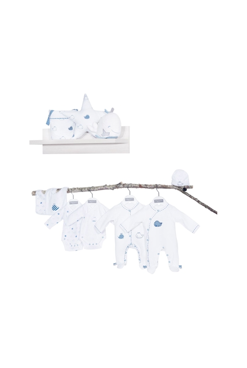 Pyjama velours Blue baleine