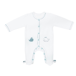 Pyjama velours Blue baleine 1