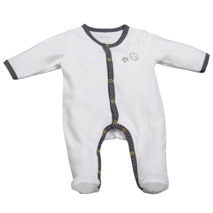 Pyjama bébé en velours 1