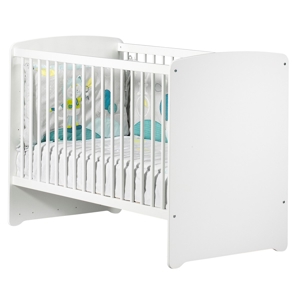 Lit bébé 120x60 Basic blanc 1