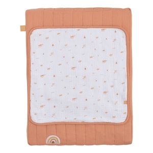 Matelas à langer 6x68x52cm et serviette coton Orange 1