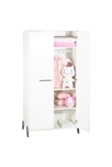 Armoire 2 portes Joy gris 3