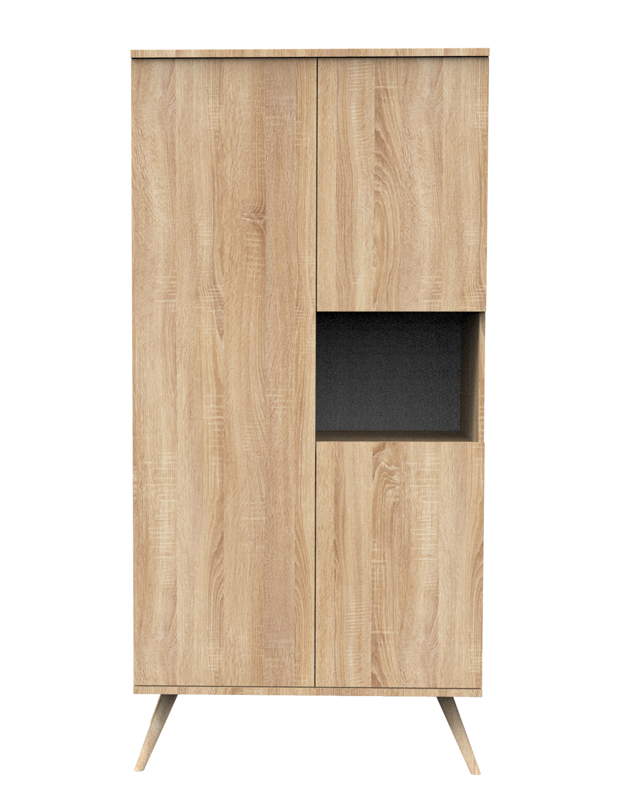 Sauthon - Armoire 3 portes 1 niche en bois - - Dès la naissance