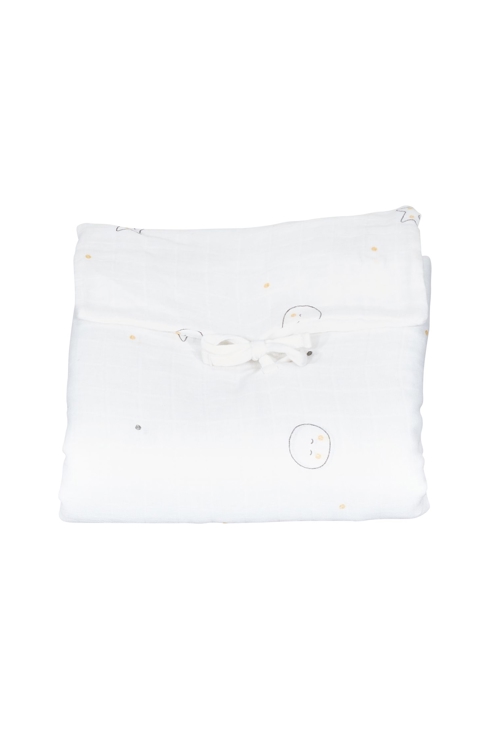 Matelas à langer nomade en coton Bio blanc