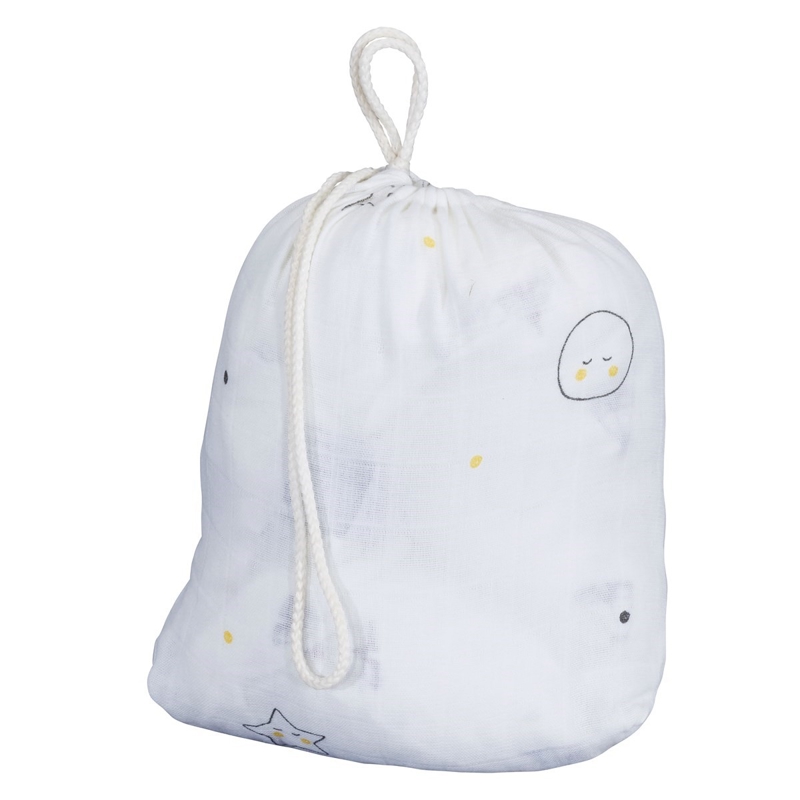 Lots de 2 draps housse coton bio Babyfan -