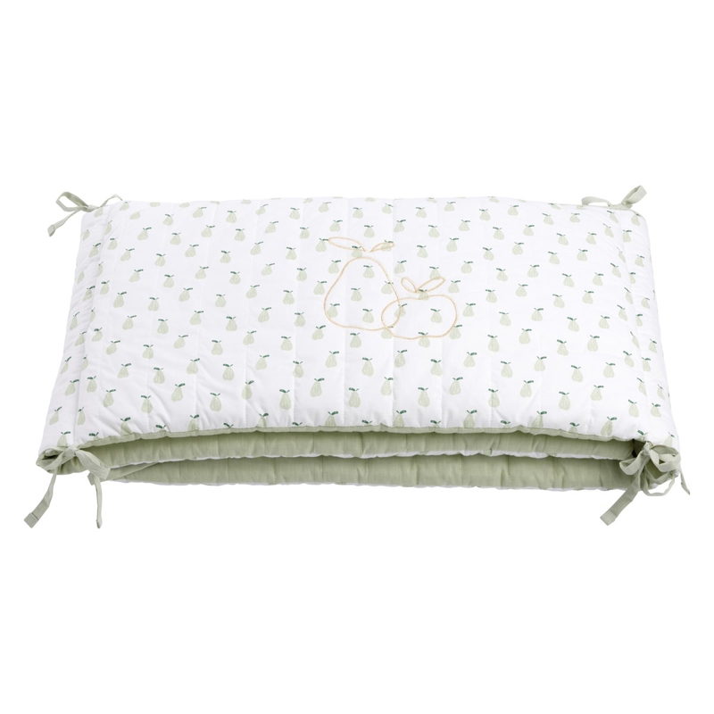 Tour de lit 200x36x4cm en coton Vert tilleul -
