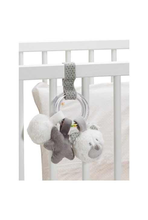 Hochet Ours en velours gris