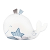 Doudou baleine en velours blanc