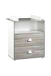 Commode à langer 2 en 1 chêne silex Smile 2