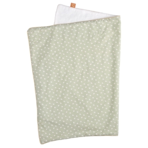 Couverture 75x100 cm en coton Vert tilleul 1