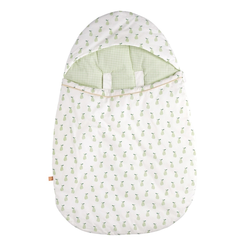 Nid d'ange 5 attaches vert tilleul -