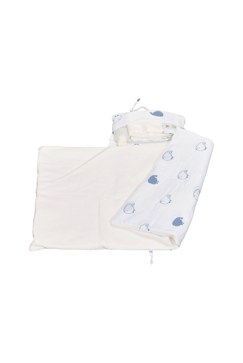 Matelas à langer nomade en coton bio blanc