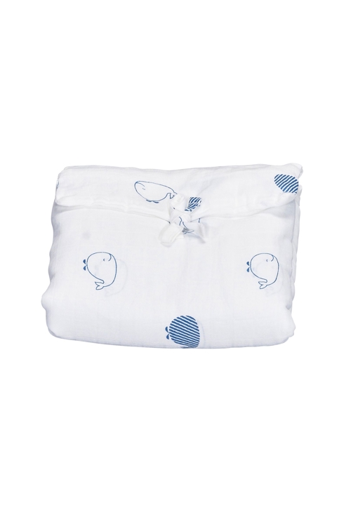 Matelas à langer nomade en coton bio blanc
