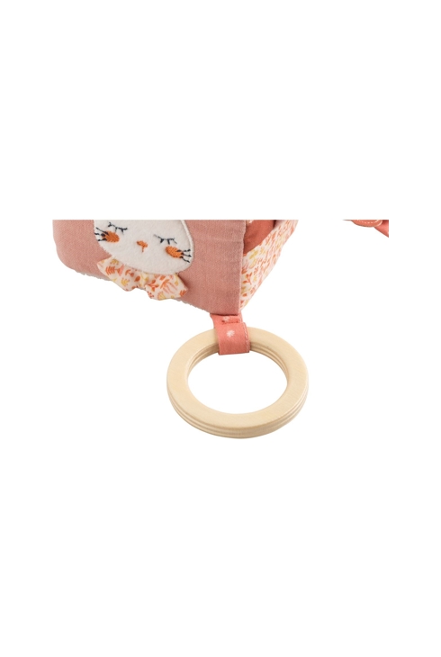 Cube d'activités en coton rose
