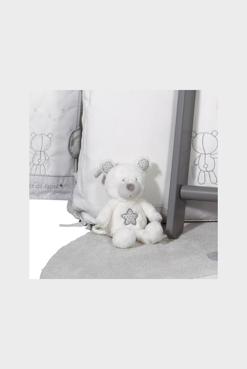Peluche Mini Musical Ours en velours blanc