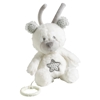 Peluche Mini Musical Ours en velours blanc