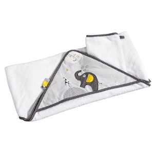 Cape de bain et gant Babyfan 1