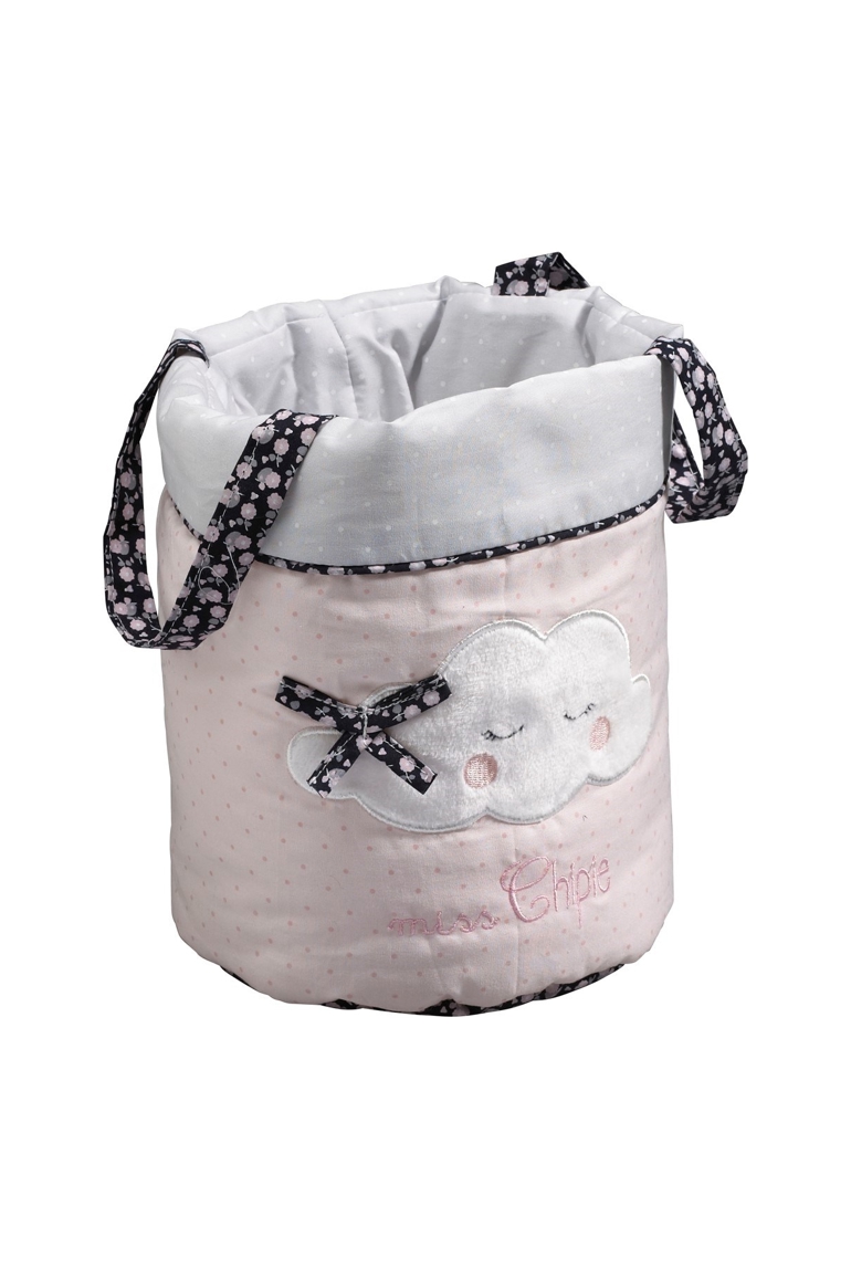 Lot de 3 panières gigognes en tissu Miss fleur de lune 1