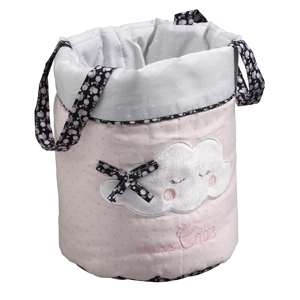 Lot de 3 panières gigognes en tissu Miss fleur de lune 1