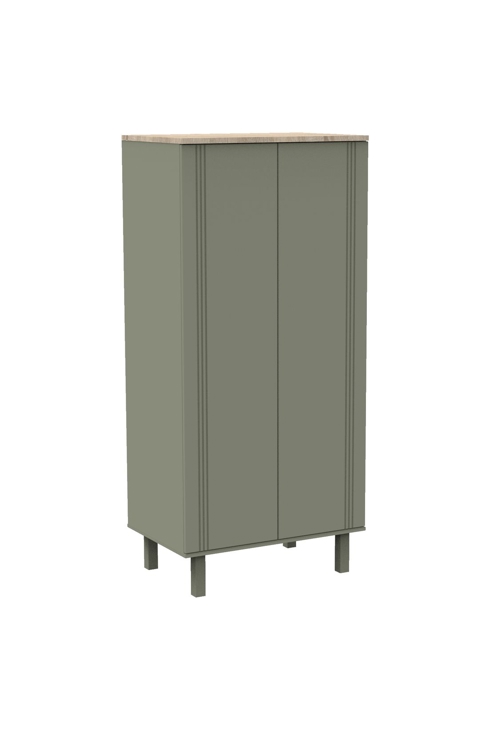 Armoire 2 portes Eléonore kaki