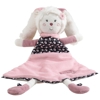 Doudou mouchoir lapin en velours blanc