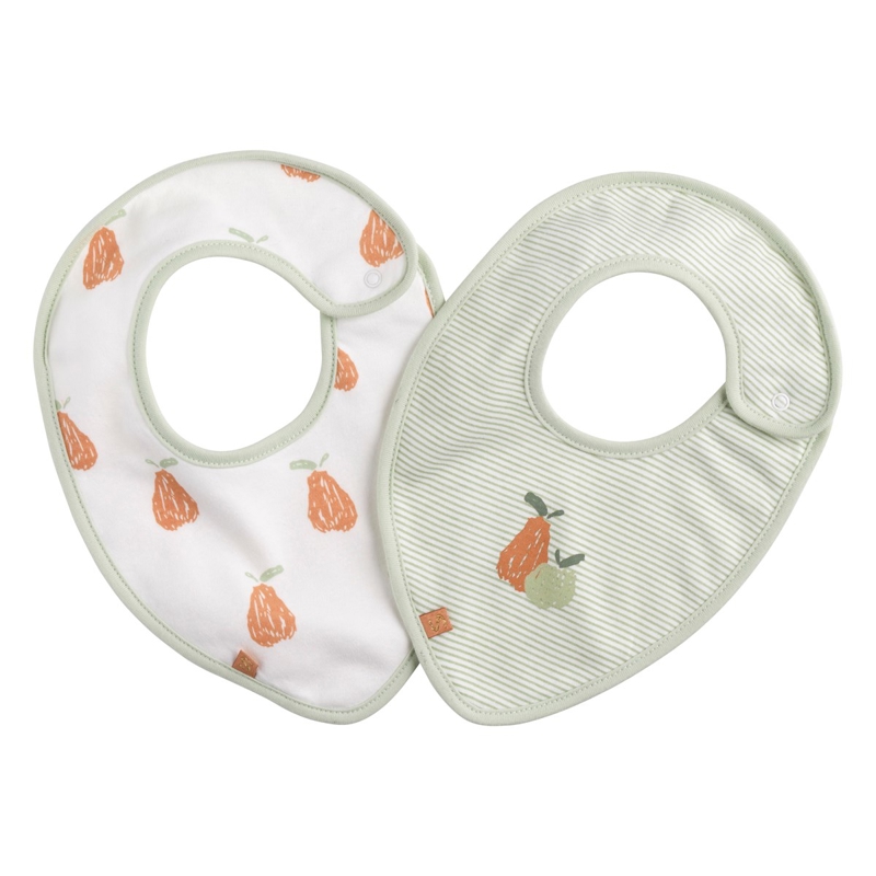 Sauthon - Bavoirs en coton lot de 2 Vert tilleul - - Dès la naissance