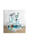 Doudou Ourson en velours Bleu 4