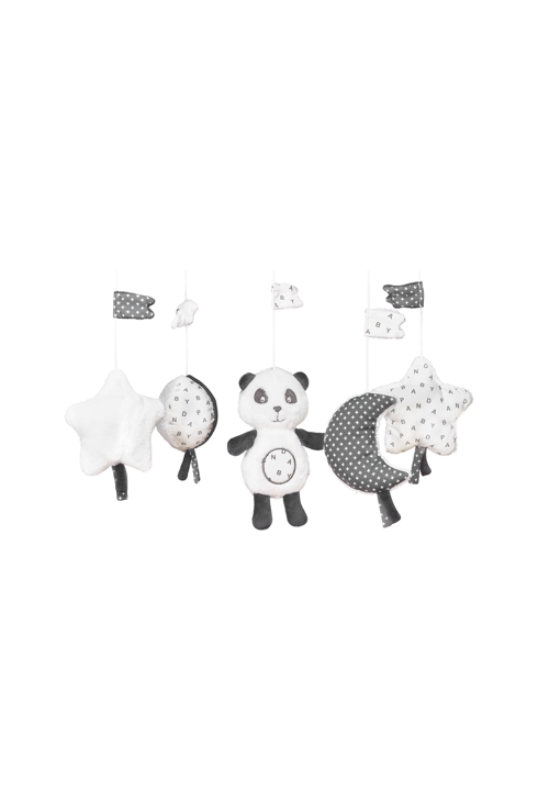 Mobile musical en velours blanc