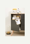 Lot de 3 panieres gigognes en coton blanc 3