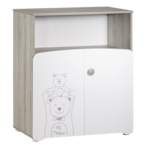 Commode à langer 2 en 1 taupe Teddy 1