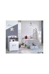 Lit combiné évolutif 120x60 en 90x190 en bois 5