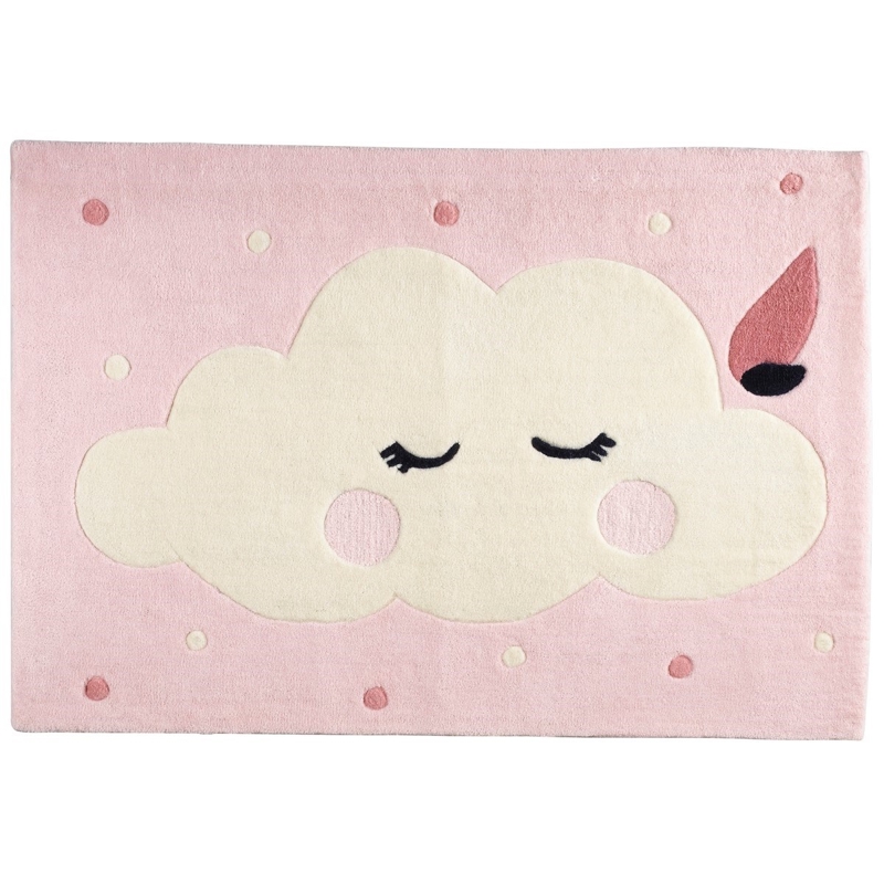 Tapis 130x90cm nuage Miss fleur de lune -