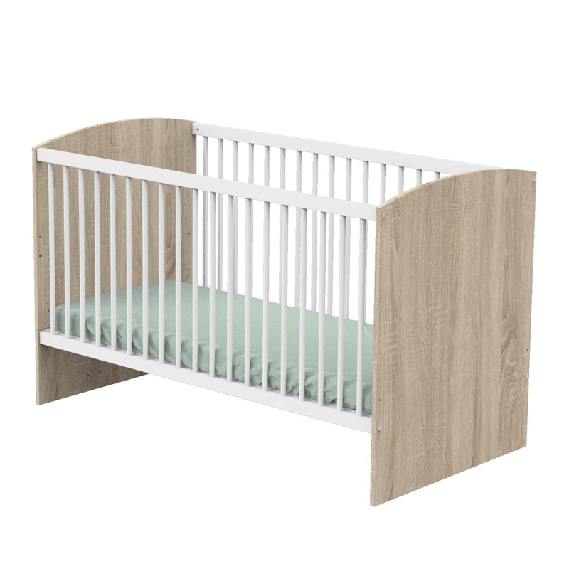 Lit bébé évolutif en lit junior Access bois blanc -