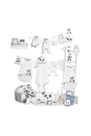 Hochet en velours blanc 2
