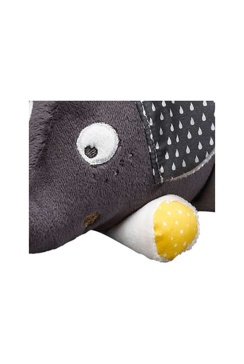 Peluche Mini Musical Eléphant en velours gris