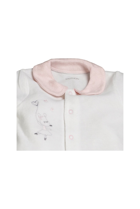 Pyjama velours col claudine Lilibelle