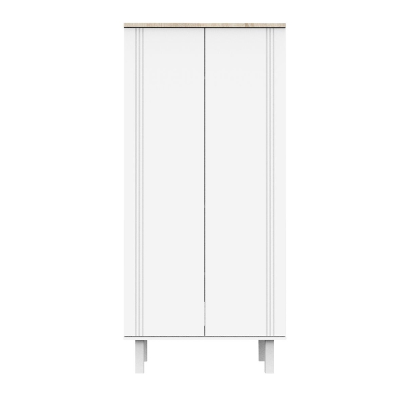 Sauthon - Armoire 2 portes Eléonore blanc - - Dès la naissance