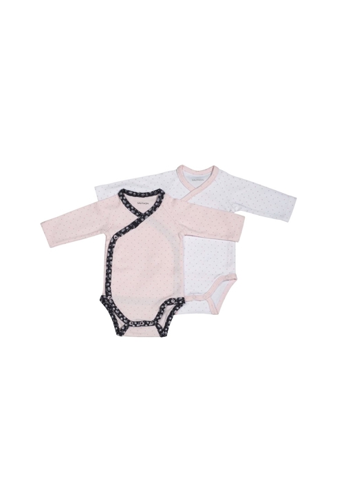 Lot de 2 bodies manches longues Miss fleur de lune