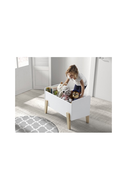 Coffre à jouets KIDDY blanc