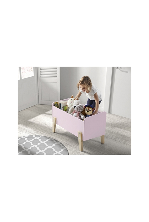 Coffre à jouets KIDDY rose