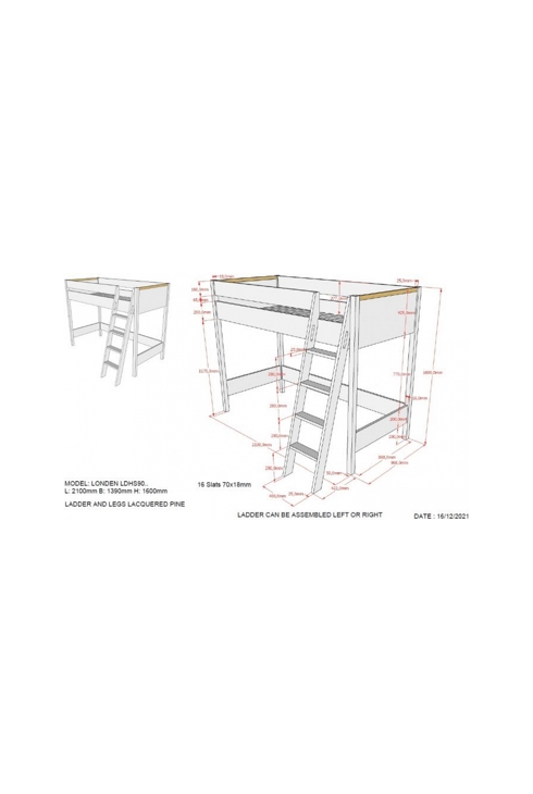 Lit mezzanine London anthracite