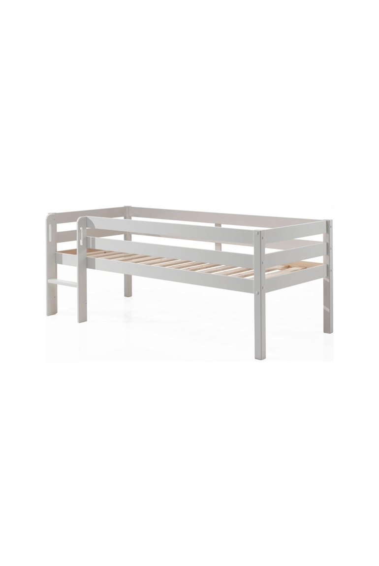 Lit mi-hauteur 90x200cm Pino blanc 1
