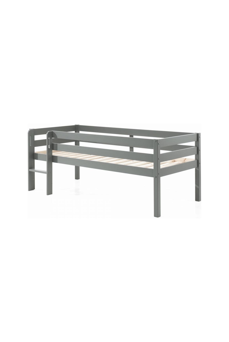 Lit mi-hauteur 90x200cm Pino gris 1