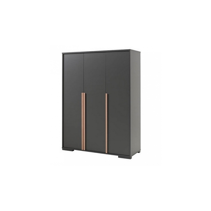 Armoire 3 portes London anthracite -