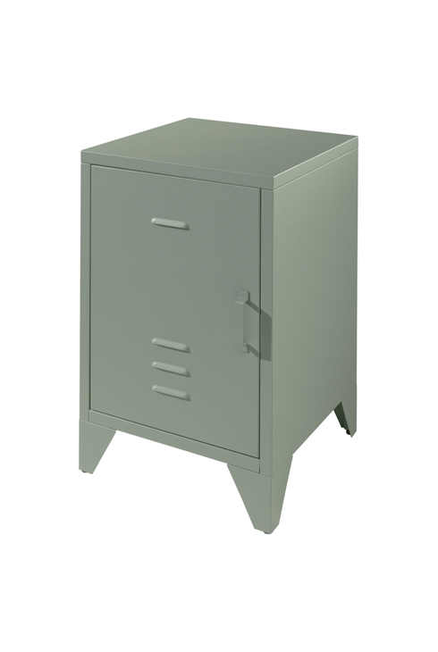 Table de chevet métal Bronxx vert olive 1