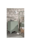 Table de chevet métal Bronxx vert olive 2
