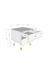 Table de chevet Billy blanc 2